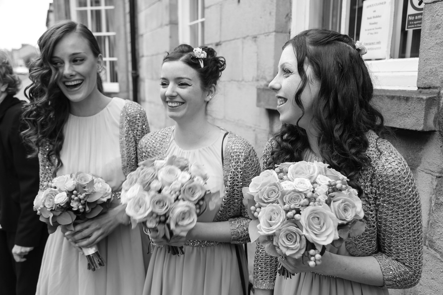 Michelle and Paul's wedding in black and white - by Lucy Lamb