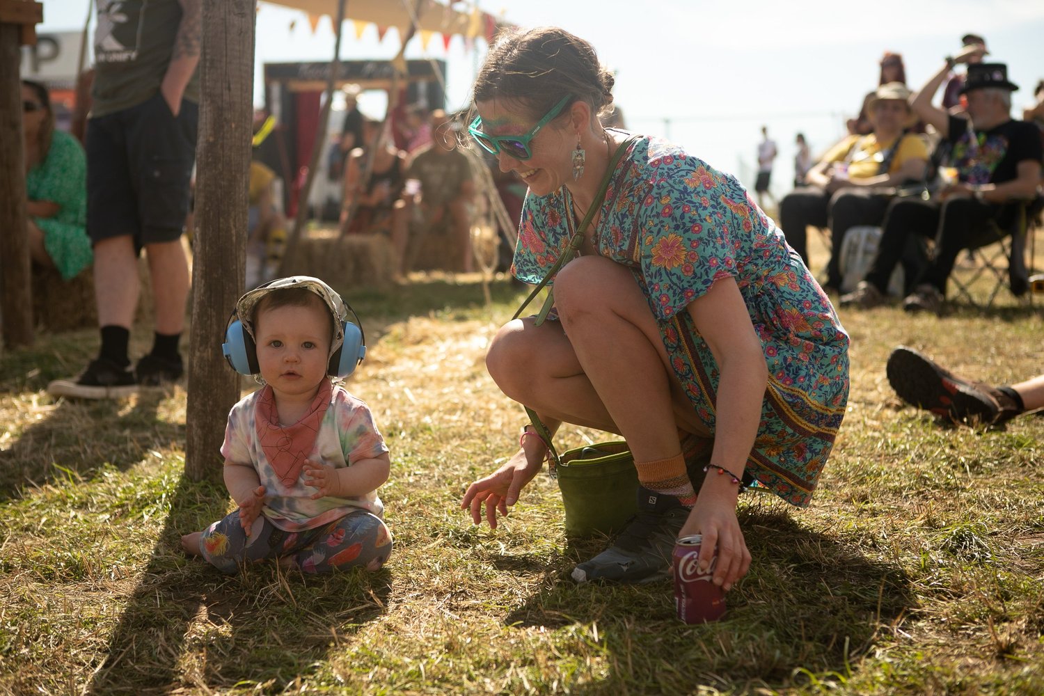 Child dancing at the Melodrome, Solfest 2022